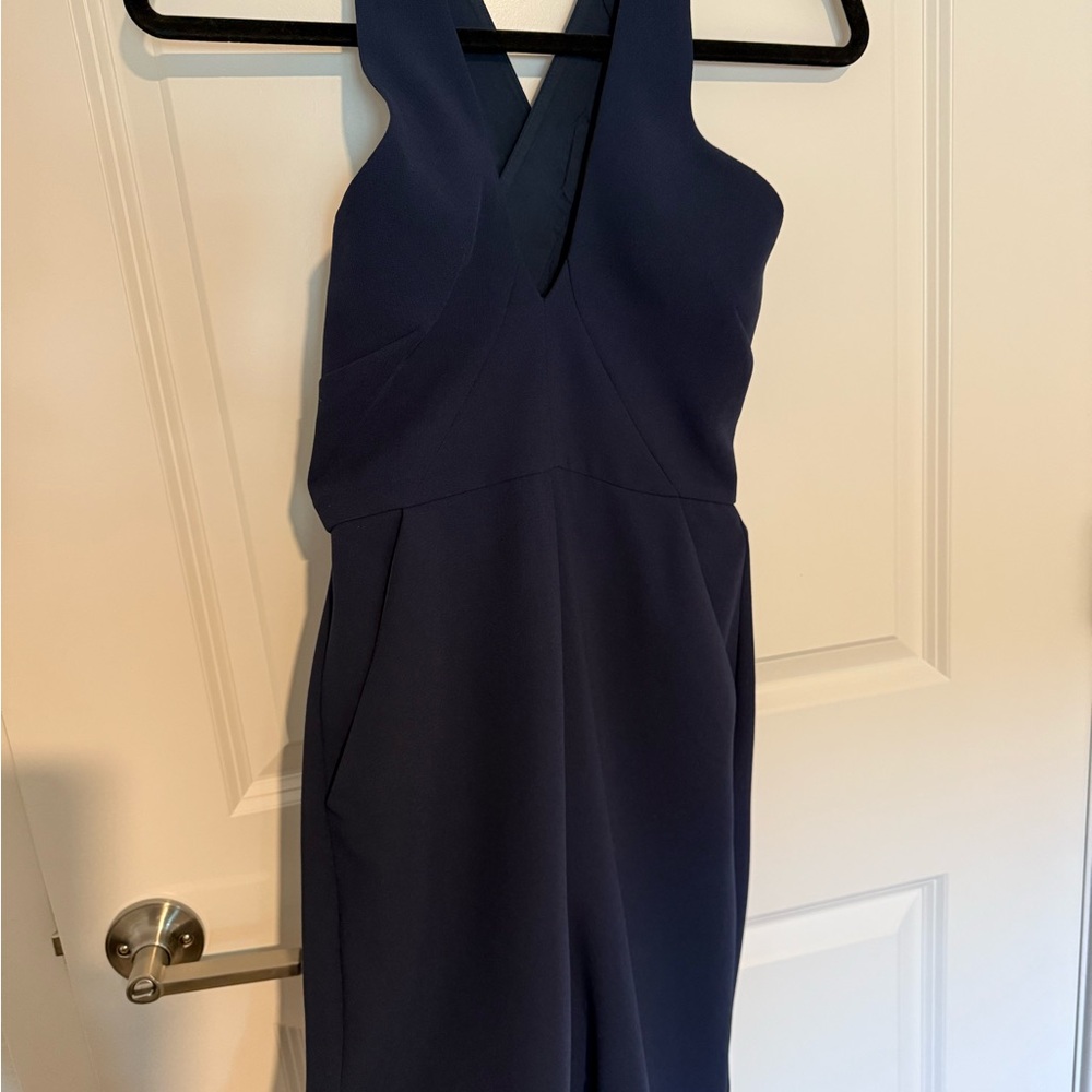 BCBGeneration Midnight Blue Crossback Jumpsuit